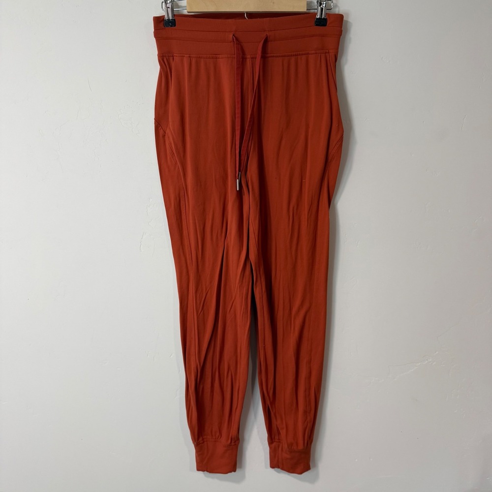 Lululemon Womens Ready to Rulu Joggers 6 Rust Orange High Rise Tapered Pants